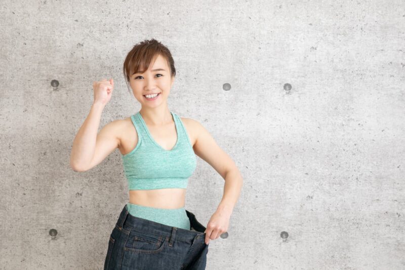 ダイエット中の人を元気づける人をイメージできる画像