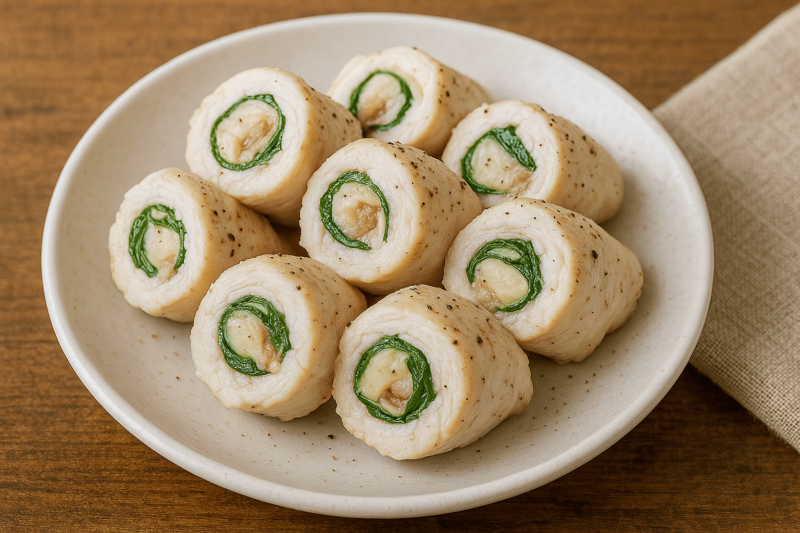 ささみと大葉の梅チーズ巻きをイメージできる画像