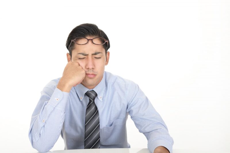 睡眠不足も筋肉が落ちる原因をイメージできる画像