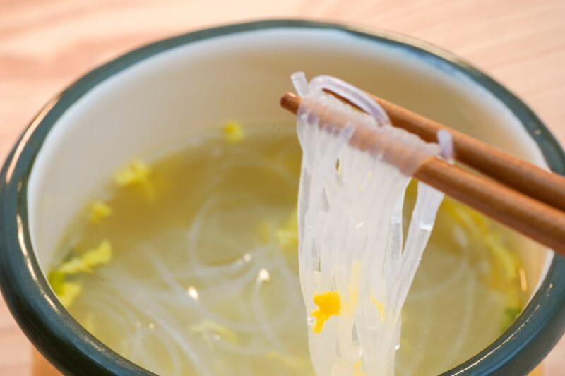 春雨スープをイメージできる画像